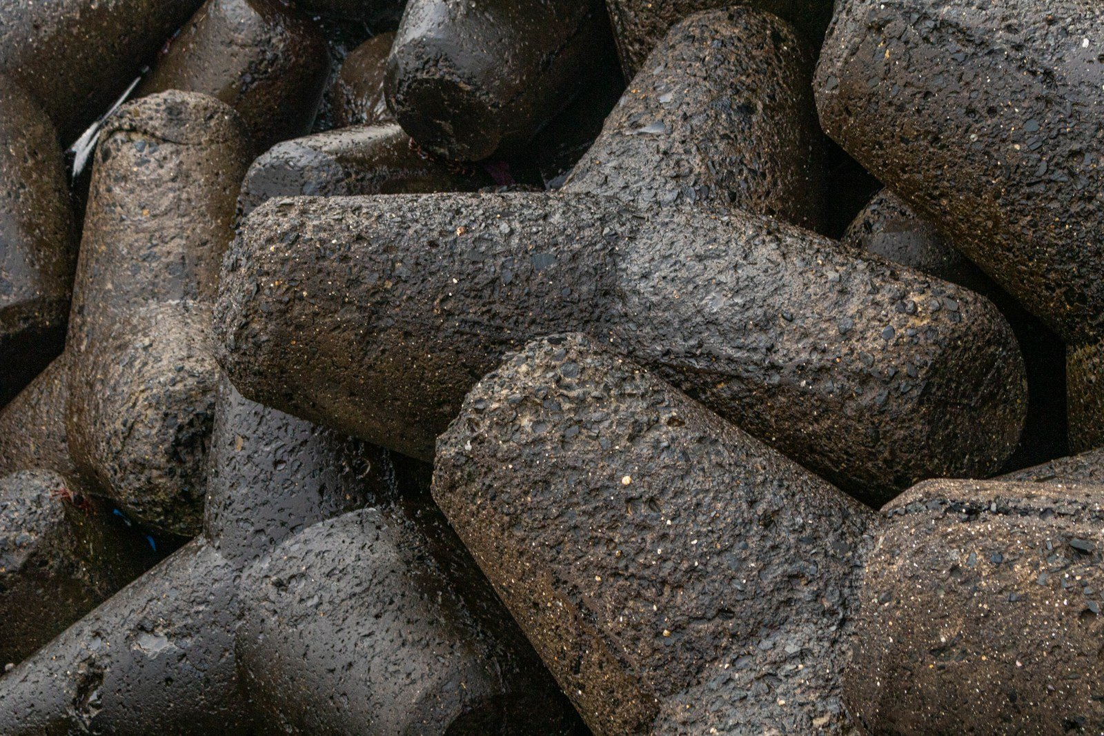 Granulés de tourteau de ricin prêts à être épandus